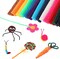 1000 Wax Craft Sticks – Bendable Sticky Yarn Sticks in 13 Colors with Storage Bag for Kids’ DIY Art